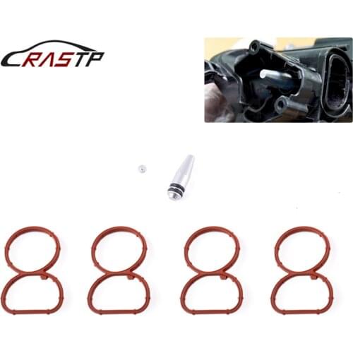 RASTP-Swirl Flap Plug Blank Removal Replacement with Gaskets for BMW N47 2.0 D RS-CR1821