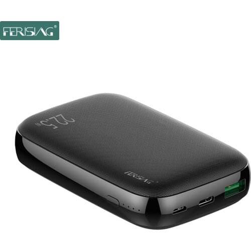 FERISING 10000mAh Quick Charge 3.0 Power Bank PD 22.5W 10000 mAh Powerbank For iPhone Xiaomi Huawei 5A External Battery Charger