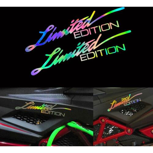 1 Pair LIMITED EDITION 1 Pair Car Motocycle Reflective Sticker Decals for Suzuki Yamaha BMW Honda Lada Toyota Chevrolet Hyundai