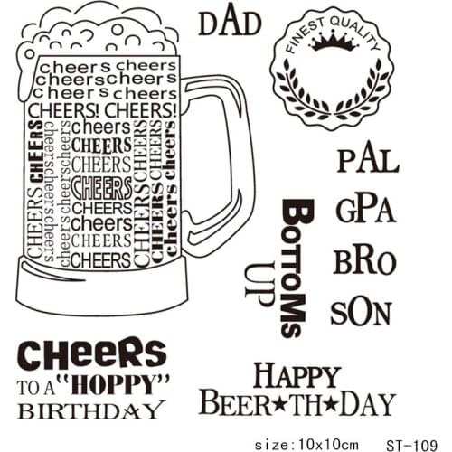 10x10cm Puppet Clear Stamps Transparent Seal Silicone Seal TPR Christmas Wedding Roller Stamps DIY Scrapbook Album Card