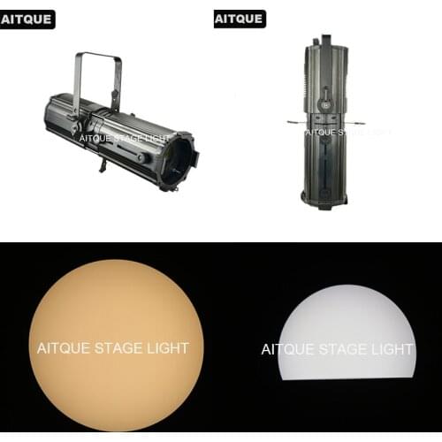 12lot Lighting led photography 200w warm white theater spot profile dmx led auto zoom follow spot light