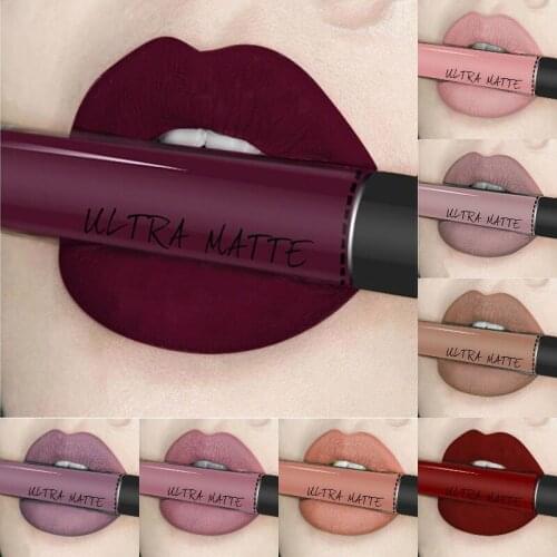[12pcs/set] 12 Colors Sexy Long Lasting Waterproof Ultra Matte Liquid Lipstick Moisturizer Beauty Makeup