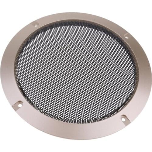 6.5 Inch Decorative Loudspeaker Circle Grid Cover Guard Protector Jersey Gold