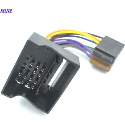Car Stereo ISO Radio Wiring Harness Headunit Connector Loom Wiring Wire Cable Adapter for Ford Fusion C-Max S-Max Transit KOJDL