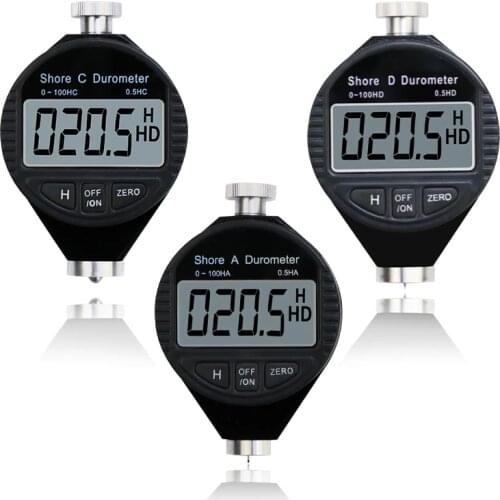 Digital Shore Hardness Durometer Digital Hardness Tester Hardness Meter Shore 0-100 A/C/D For Plastic Leather Rubber Multi-resin