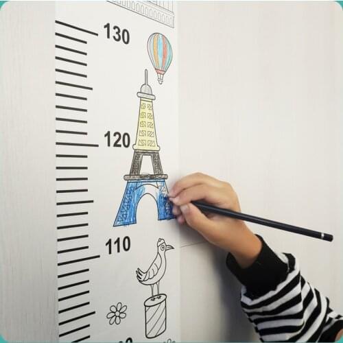 Coloring Wall sticker with height chart for children height measurement