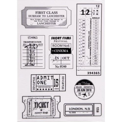 Calendar Clear Stamps/Seal For DIY Scrapbooking Card Making Album Decorative Silicone Stamp Craft