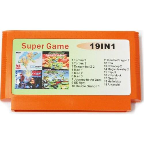 Real Game No Repeat 19 in 1 Game Cartridge 8 Bit Game Card