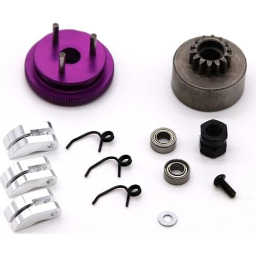 Clutch flywheel set (14T gear, clutch plate, 3pin flywheel) For 1/8 RC car
