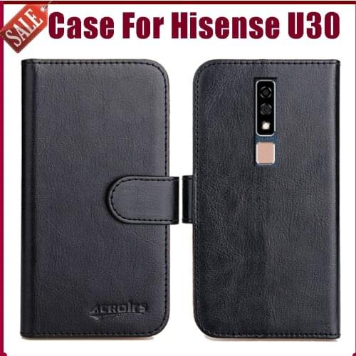 Hot! Hisense U30 Case 6.3" 6 Colors Flip Soft Leather Phone Wallet Cover For Hisense U30 Case Stand Card Slots