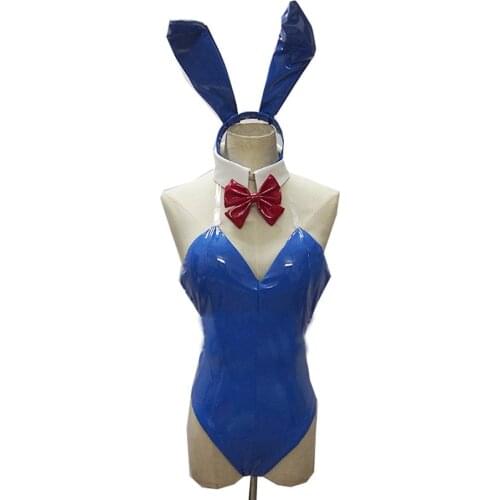 Hot Game FateGrand Order Tamamo No Mae Cosplay Costume Sexy Blue Bunny Girl Jumpsuit Role Play Clothing High-End Custom-Make