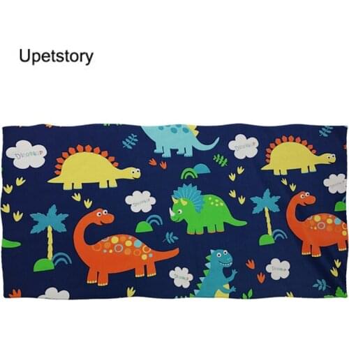 Upetstory Cute Bath Towels for Kids Dinosaur Pattern Bathroom Absorbent Cotton Towels Children Beach Shower Towel Toallas Playa