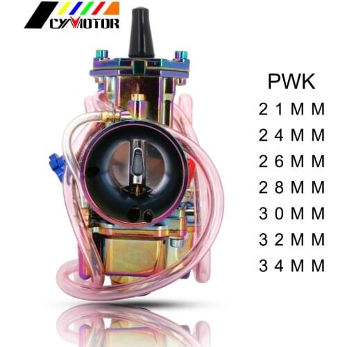 Motorcycle Multicolor Colorful Scooter Carburetor Carburador Carb For Keihin PWK 21 24 26 28 30 32 34mm With Power Jets ATV