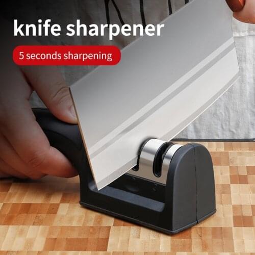 Knife Sharpener 3 Stage Steel Diamond Ceramic Coated Kitchen Sharpening Tool US