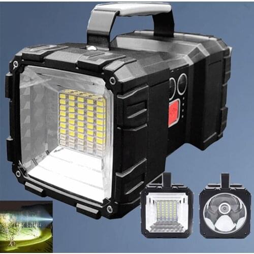 Portable Two-way Floodlight Handheld LED Spotlight Searchlight USB Rechargeable Waterproof Flashlight Work Lighting For Outdoor
