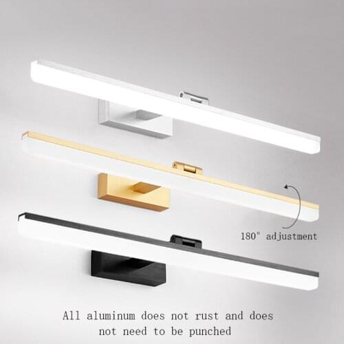 LED fashion creative simple wall light bathroom lens light makeup light bedroom sink moisture-proof mirror front sconce light