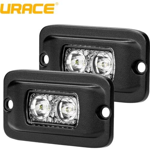 URACE 2pcs 4'' 20w LED Pods 12V 24V LED Work Light Spot Off Road Fog Lamp For Jeep 4WD 4X4 ATV SUV Truck Boat Driving Car Lights