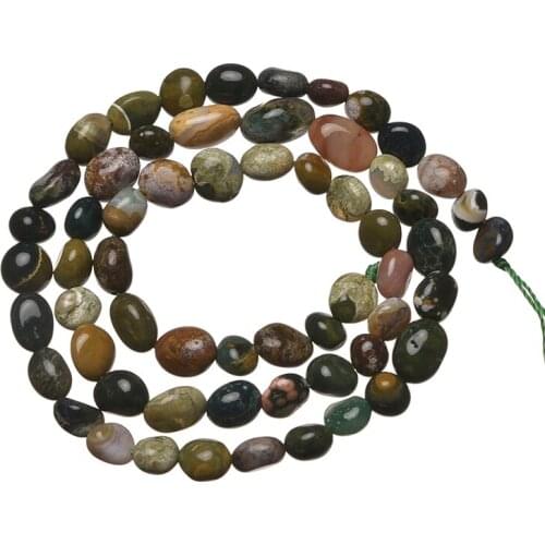 Unique Multicolor Stone Beads Making Design Marine Agate 5-10mm Size For Diy Bracelets jewelry H729