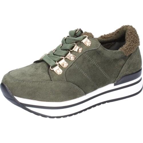 FRANCESCO Milan womens Sneakers suede synthetic Green