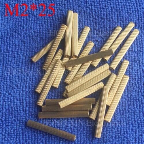 M2*25 1Pcs Brass Spacer Standoff 25mm Female To Female Standoffs column cylindrical High Quality 1 piece sale