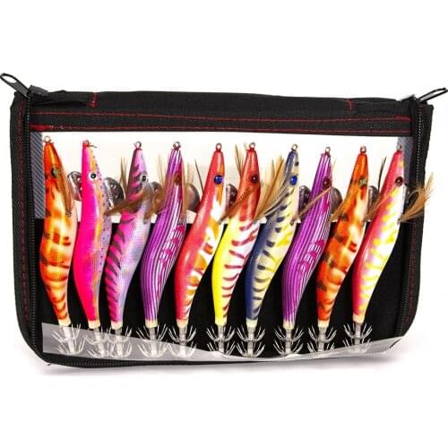 10pcs/set Spinner Fishing Lures Baits With Box Shrimp Squid Tail Fishing Lures Kit Bionic Bait Luminous Bait Set Fishing Tool