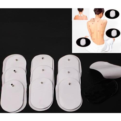 10Pcs Silicone Gel Tens Units Electrode Replacement Pads For Massagers Practical