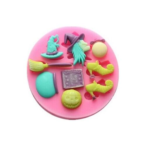 100% food grade raw material witch silicon soap mold fondant Cake decoration mold soap mold