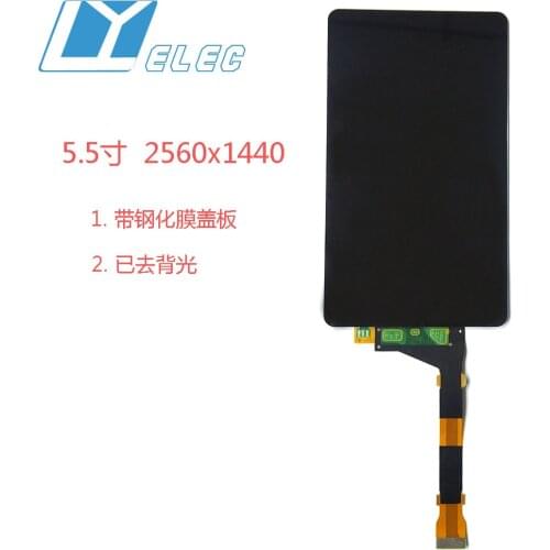 2K 5.5-inch LCD Panel with Tempered Film LCD Display Black and White Screen Light Curing 3D Printer