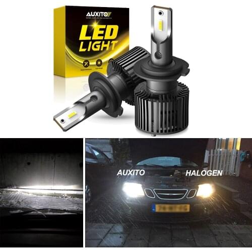 AUXITO 2Pcs 16000LM H7 LED Headlamp Super Bright CSP Car Headlight Bulbs Turbo H7 LED Lights Lamp 6000K White 12V 24V 2021 NEW