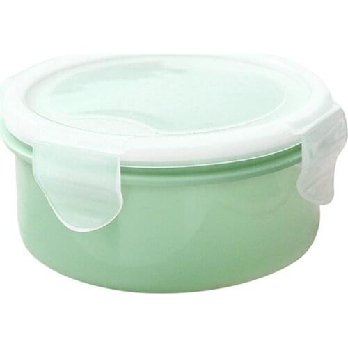 280/380ml Mini Round/square Portable Transparent Sealed Lunch Box Food Bento Storage Container Sealed Box Hot Sale 2021