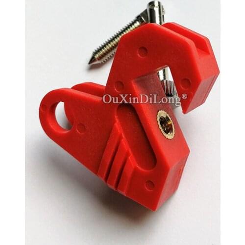 5PCS Rugged Nylon Circuit Breaker Lockout MCB Lock ,Toggle Lock Safety Circuit Breaker Lock, Tool-Free Lockout JF1632