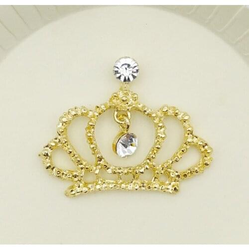 Pet Hair accessories Crown diamond alloy accessories Diy headgear accessories wholesale FH065 50PCS