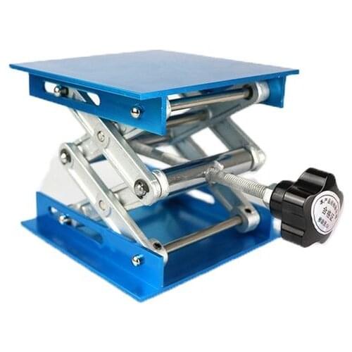 200x200mm Aluminum Router Lift Table Woodworking Engraving Lab Lifting Stand Rack lift platform Woodworking Benches