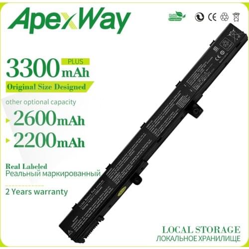 Apexway Laptop Battery for ASUS A41N1308 A31N1319 X551M X551C X451C X451CA X551CA 0B110-00250100