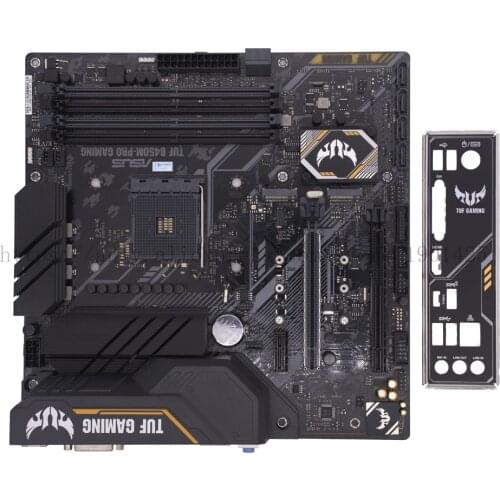 Used,ASUS Motherboard TUF B450m-Pro GAMING MATX Motherboard Supports CPU 3700X/3600X/3600/2600