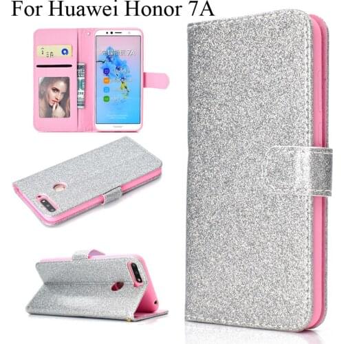 Wallet Cover for Huawei Honor7A With Photo Pocket Card Slot Hand String Shock Proof Stand Case For Huawei Honor 7A Protector Bag