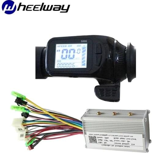Ebike S886 LCD Display Electric Bike Controller Thumb Throttle Ebike Tricycle throttle Controller Electric Bike Scooter