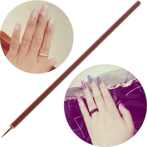 Acrylic Brushes Painting Brush Small Bamboo Pen Kit Nail Art Tool Handle Drawing X7JA