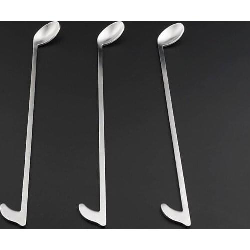 Coffee Spoon Stainless Steel Musical Note candy Spoons Fruit Fork Stirring Spoon Teaspoon Dessert Tableware Accessories Gadgets