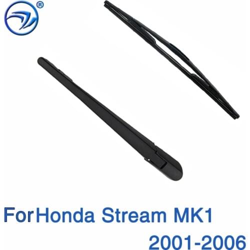Wiper 12" Rear Wiper Blade Arm Set Kit For Honda Stream MK1 2001-2006 Windshield Windscreen Rear Window 4.0