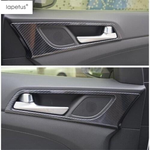Lapetus Accessories For Hyundai Tucson 2016 - 2020 ABS Inner Car Door Handle Bowl Protection Molding Cover Kit Trim 4 Pcs