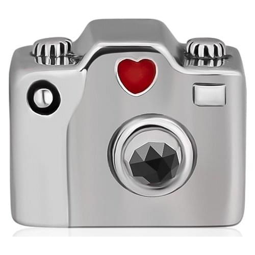 Real 925 Sterling Silver Camera Charm Silver Beads for Jewelry Making Fits Pandora Bracelets & Bangles Women Jewelry Wholesale