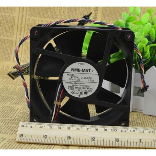 Original NMB 4715KL-04W-B56 12cm 12V 1.3A Y4574 120*120*38mm 4 wire ant special fan