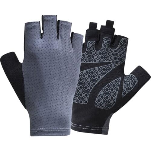 Half Finger Gloves Sunscreen Mesh Silicone Non Slip Quick Drying for Men and Women Outdoor Cycling Fishing MC889