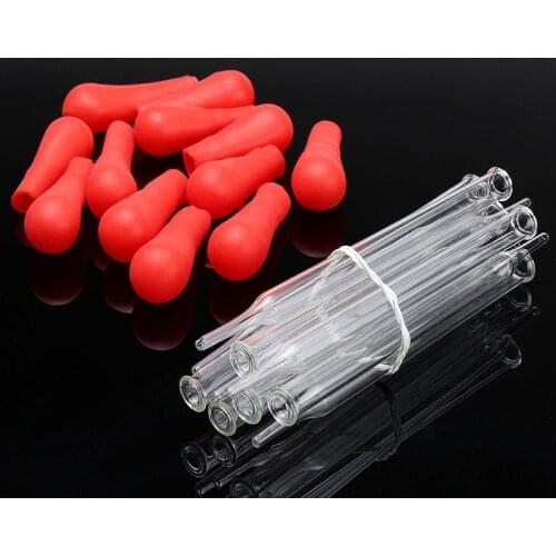 10pcs 10ml Rubber Head Glass Dropper Lab Dropper Pipette Glass Experiment Medical Pipette Dropper Transfer Pipette Lab Supplie