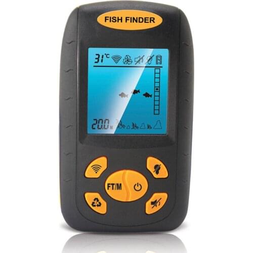 Wired Portable Fish Alarm Sonar Fishfinder Fishing Lure Echo Sounder Fishing Finder Sensor Angle Fishfinder
