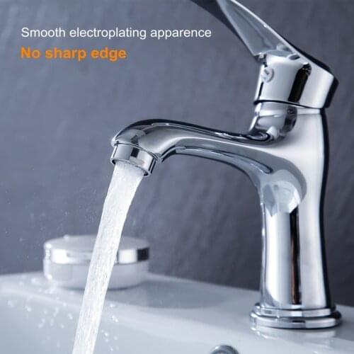 Hot Cold Water Faucet Bathroom Black Silver Elegant Chroming Basin Tap Deck Mount Tub Faucet with Soft Honeycomb Water