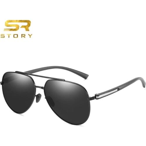 STORY 2020 eyewear Aviation Sunglasses Men Polarized fashion Brand Design Driving Sun Glasses Night vision Male Photochromic