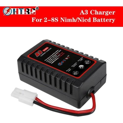 High Quality HTRC A3 20W 2A AC Battery Charger with Tamiya Plug for 2-8S Nimh/Nicd Battery RC Car Boat Battery