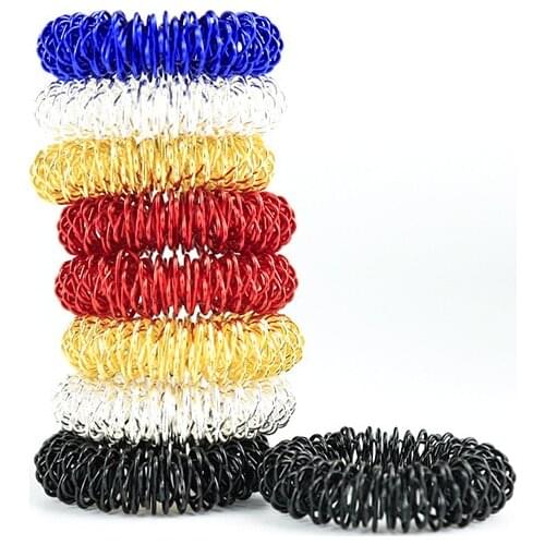 1PCS Spiky Sensory Ring for Finger Massage Hand Acupressure Massager Traditional Pain Therapy Stress Relief Circulation Rings